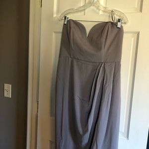 Shonajoy gray prom /bridal party dress